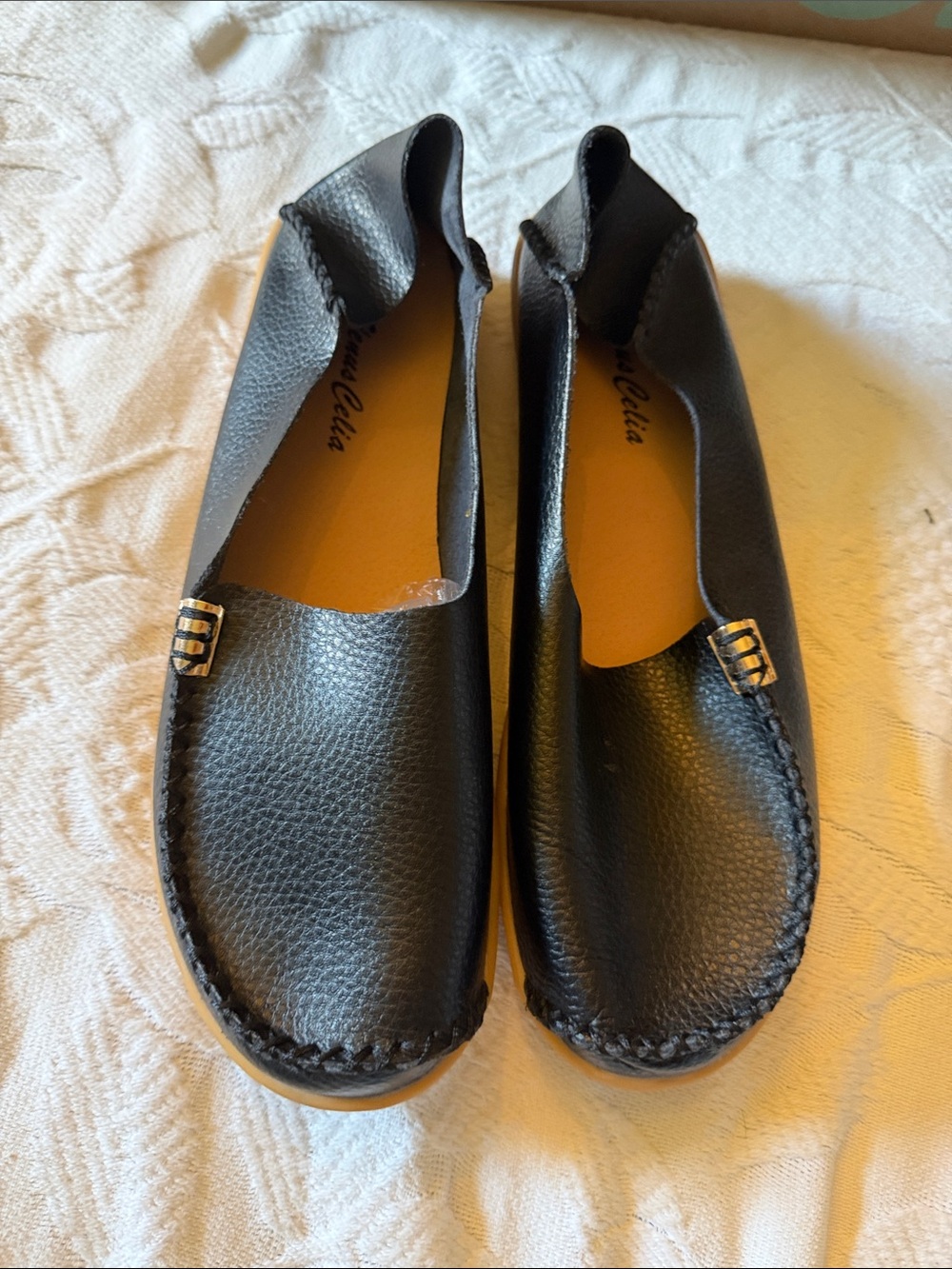 Women’s Black Slip-On Moccasin Loafers
